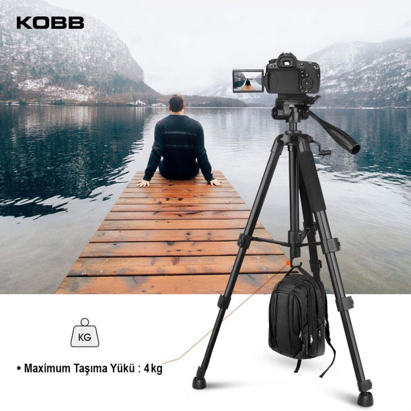 KOBB KBL20T 160CM Su Terazili Profesyonel Alüminyum Lazer Tripod KOBB KBL20T 160CM Su Terazili Profesyonel Alüminyum Lazer Tripod