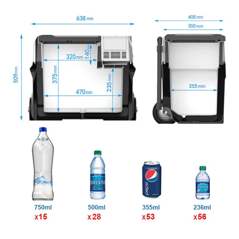 Acopower PX40 12/24/220V 40Litre Kompresörlü Tekerlekli Outdoor Oto Buzdolabı (Akü Dahil Değildir) Acopower PX40 12/24/220V 40Litre Kompresörlü Tekerlekli Outdoor Oto Buzdolabı (Akü Dahil Değildir)