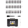CAT DA01901 32 Parça Manganez Fosfat Alaşımlı Vidalama Uç Seti CAT DA01901 32 Parça Manganez Fosfat Alaşımlı Vidalama Uç Seti