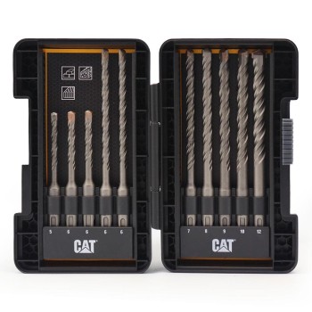 CAT DA03901 10 Parça Tungsten Karbür SDS-Plus Beton Matkap Uç Seti CAT DA03901 10 Parça Tungsten Karbür SDS-Plus Beton Matkap Uç Seti