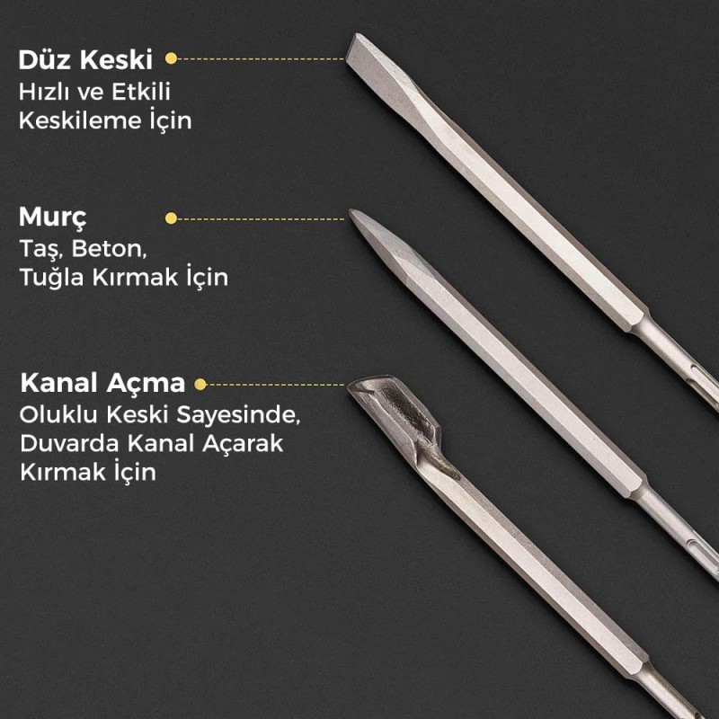 CAT DA03902 17 Parça Tungsten Karbür SDS-Plus Beton Kırıcı/Delici Matkap Ucu CAT DA03902 17 Parça Tungsten Karbür SDS-Plus Beton Kırıcı/Delici Matkap Ucu