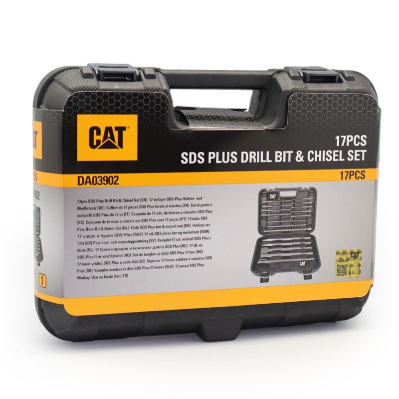 CAT DA03902 17 Parça Tungsten Karbür SDS-Plus Beton Kırıcı/Delici Matkap Ucu CAT DA03902 17 Parça Tungsten Karbür SDS-Plus Beton Kırıcı/Delici Matkap Ucu