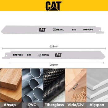 CAT DA07005 228mm 2 Parça Profesyonel Metal/Çivili Ahşap Kesme Tilki Kuyruğu Testere Ucu CAT DA07005 228mm 2 Parça Profesyonel Metal/Çivili Ahşap Kesme Tilki Kuyruğu Testere Ucu