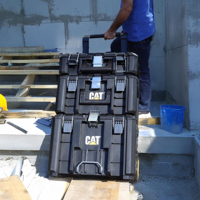 CAT DA41005 HYPER STACK Ağır Hizmet Tipi 3’Lü Tekerlekli Kilitli Takım Çantası Seti CAT DA41005 HYPER STACK Ağır Hizmet Tipi 3’Lü Tekerlekli Kilitli Takım Çantası Seti