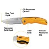 CAT DA980006 Kemer Askı Kancalı Katlanabilir 20CM Paslanmaz Çelik Sarı Kamp Çakısı CAT DA980006 Kemer Askı Kancalı Katlanabilir 20CM Paslanmaz Çelik Sarı Kamp Çakısı