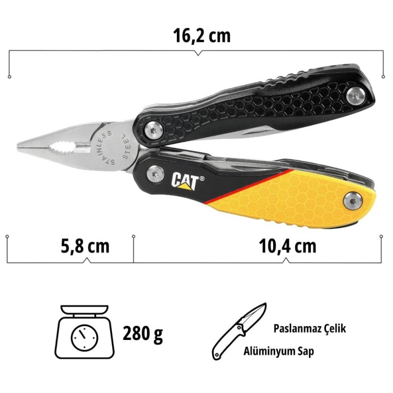 CAT DA980048 13 IN 1 Çok Fonksiyonlu Profesyonel Pense Seti CAT DA980048 13 IN 1 Çok Fonksiyonlu Profesyonel Pense Seti