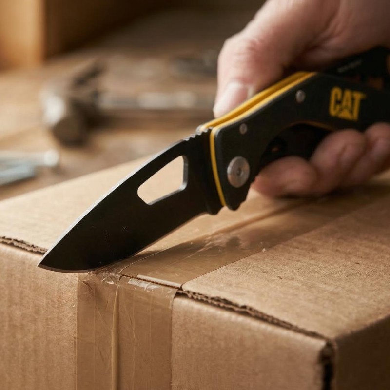 CAT DA980267 Kemer Askı Kancalı Şişe Açacaklı Katlanabilir 16CM Paslanmaz Çelik Siyah Kamp Çakısı CAT DA980267 Kemer Askı Kancalı Şişe Açacaklı Katlanabilir 16CM Paslanmaz Çelik Siyah Kamp Çakısı