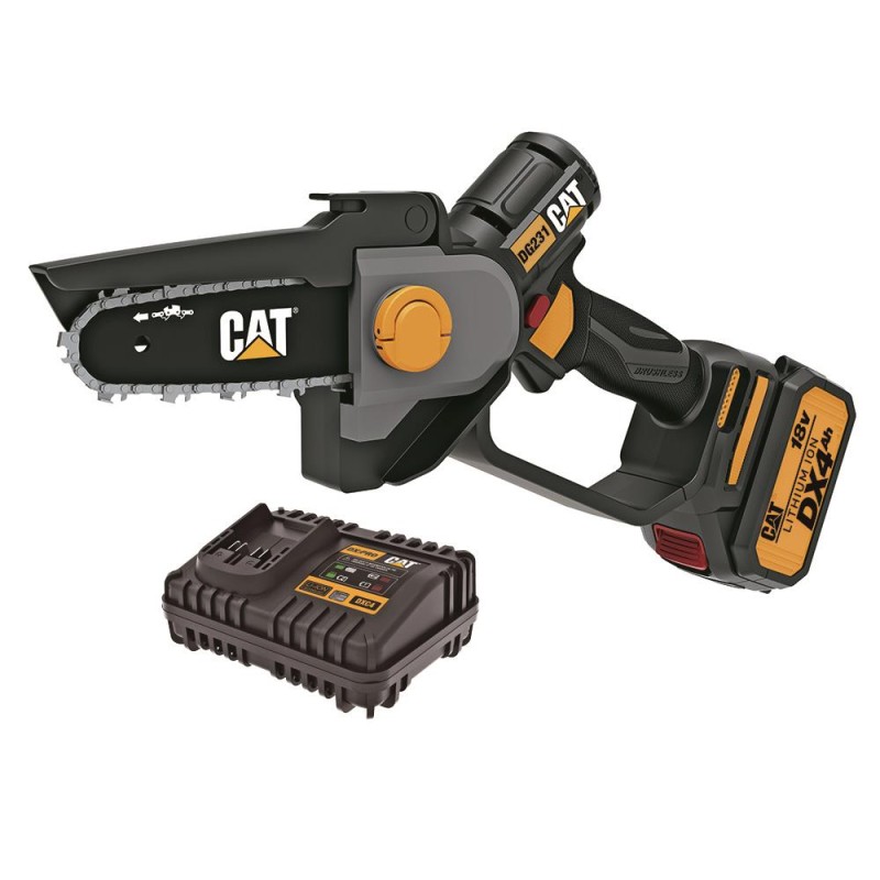 CAT DG231 18Volt 4.0Ah Li-ion 12CM Profesyonel Şarjlı Kömürsüz Zincirli Testere CAT DG231 18Volt 4.0Ah Li-ion 12CM Profesyonel Şarjlı Kömürsüz Zincirli Testere