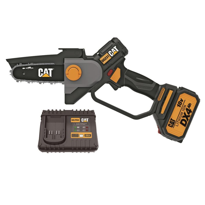 CAT DG231 18Volt 4.0Ah Li-ion 12CM Profesyonel Şarjlı Kömürsüz Zincirli Testere CAT DG231 18Volt 4.0Ah Li-ion 12CM Profesyonel Şarjlı Kömürsüz Zincirli Testere
