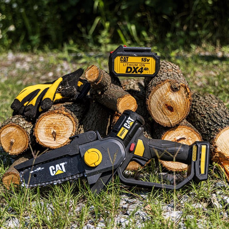 CAT DG231 18Volt 4.0Ah Li-ion 12CM Profesyonel Şarjlı Kömürsüz Zincirli Testere CAT DG231 18Volt 4.0Ah Li-ion 12CM Profesyonel Şarjlı Kömürsüz Zincirli Testere