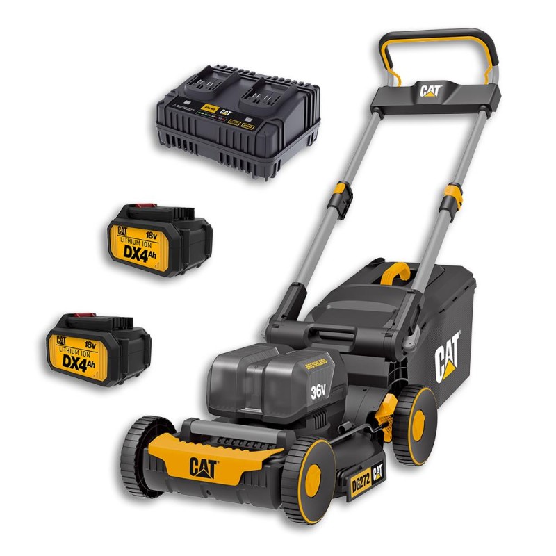 CAT DG272 36Volt 4.0Ah. Li-ion 41CM Profesyonel Kömürsüz Şarjlı Çim Biçme CAT DG272 36Volt 4.0Ah. Li-ion 41CM Profesyonel Kömürsüz Şarjlı Çim Biçme