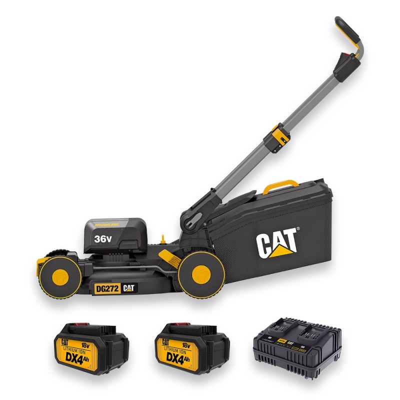 CAT DG272 36Volt 4.0Ah. Li-ion 41CM Profesyonel Kömürsüz Şarjlı Çim Biçme CAT DG272 36Volt 4.0Ah. Li-ion 41CM Profesyonel Kömürsüz Şarjlı Çim Biçme