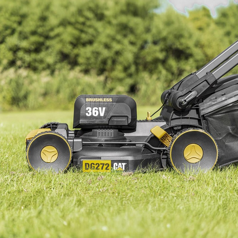 CAT DG272 36Volt 4.0Ah. Li-ion 41CM Profesyonel Kömürsüz Şarjlı Çim Biçme CAT DG272 36Volt 4.0Ah. Li-ion 41CM Profesyonel Kömürsüz Şarjlı Çim Biçme