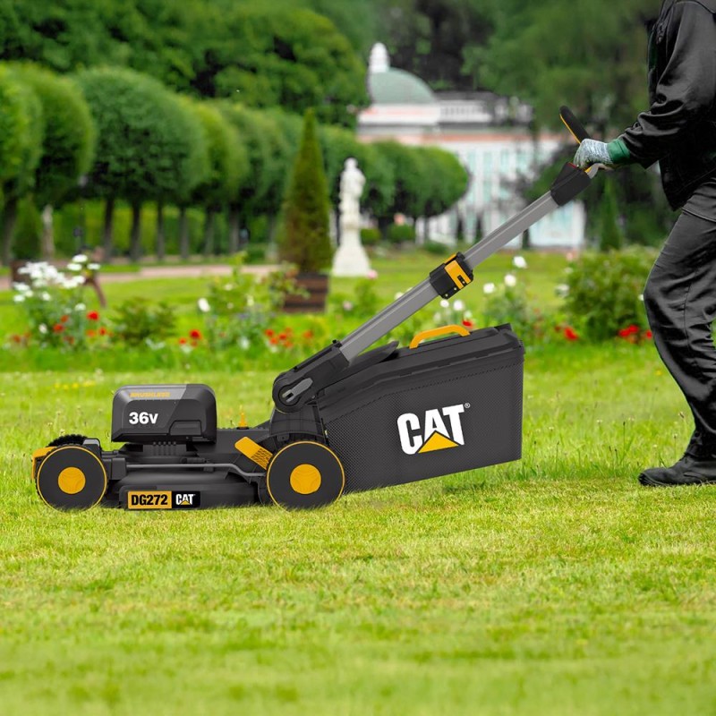 CAT DG272 36Volt 4.0Ah. Li-ion 41CM Profesyonel Kömürsüz Şarjlı Çim Biçme CAT DG272 36Volt 4.0Ah. Li-ion 41CM Profesyonel Kömürsüz Şarjlı Çim Biçme