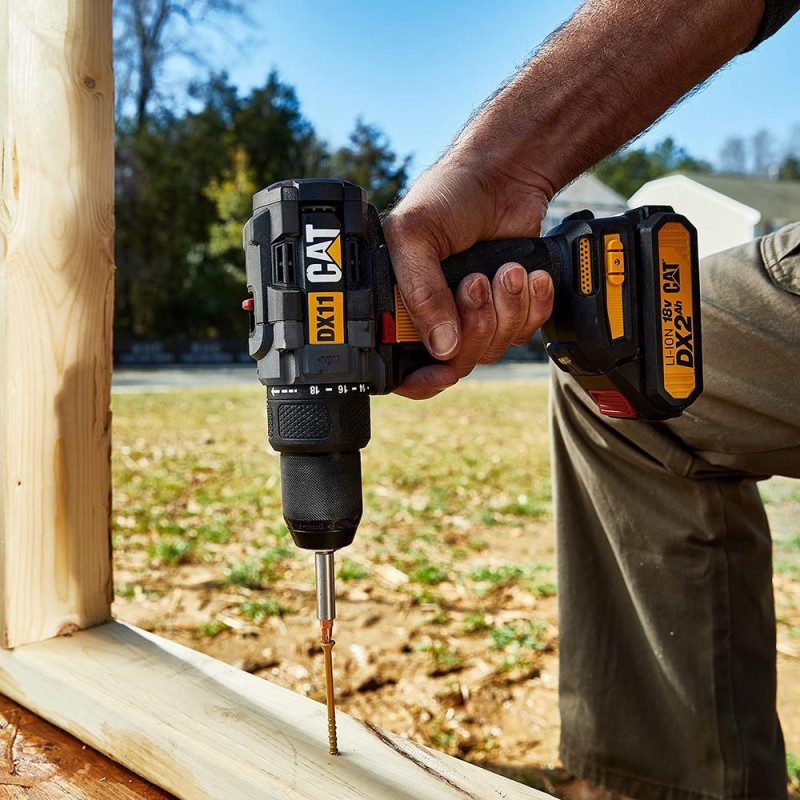 CAT DX11 18Volt/2.0Ah Li-ion Çift Akülü Kömürsüz Profesyonel Şarjlı Matkap CAT DX11 18Volt/2.0Ah Li-ion Çift Akülü Kömürsüz Profesyonel Şarjlı Matkap
