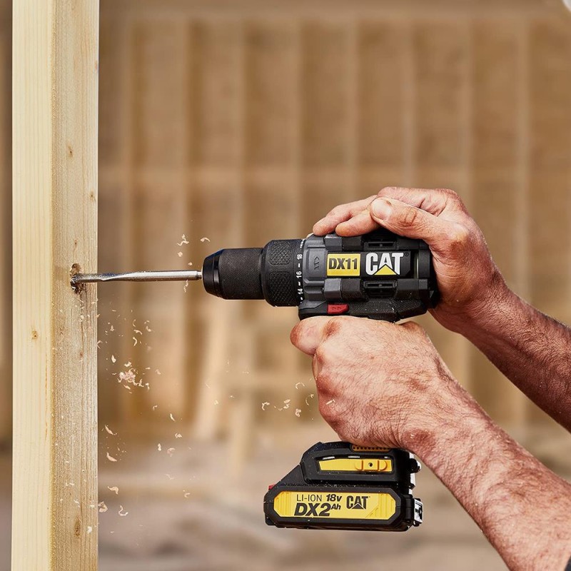 CAT DX11 18Volt/2.0Ah Li-ion Çift Akülü Kömürsüz Profesyonel Şarjlı Matkap CAT DX11 18Volt/2.0Ah Li-ion Çift Akülü Kömürsüz Profesyonel Şarjlı Matkap