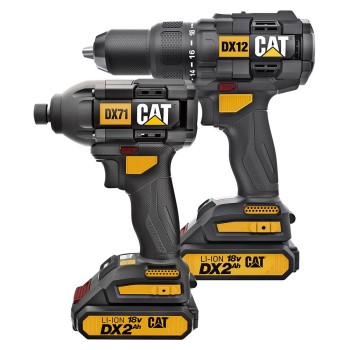 CAT DX12K 18Volt/2.0Ah Li-ion Çift Akülü Kömürsüz Profesyonel Darbeli Matkap+DX71 Kömürsüz Darbeli Tornavida Kombo Set CAT DX12K 18Volt/2.0Ah Li-ion Çift Akülü Kömürsüz Profesyonel Darbeli Matkap+DX71 Kömürsüz Darbeli Tornavida Kombo Set