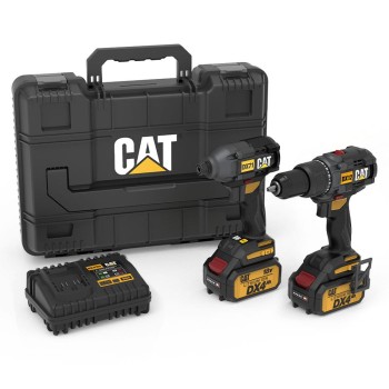 CAT DX12K.2 18Volt/4.0Ah Li-ion Çift Akülü Kömürsüz Profesyonel Şarjlı Darbeli Matkap + DX71.2 Kömürsüz Darbeli Tornavida Kombo Set CAT DX12K.2 18Volt/4.0Ah Li-ion Çift Akülü Kömürsüz Profesyonel Şarjlı Darbeli Matkap + DX71.2 Kömürsüz Darbeli Tornavida Kombo Set