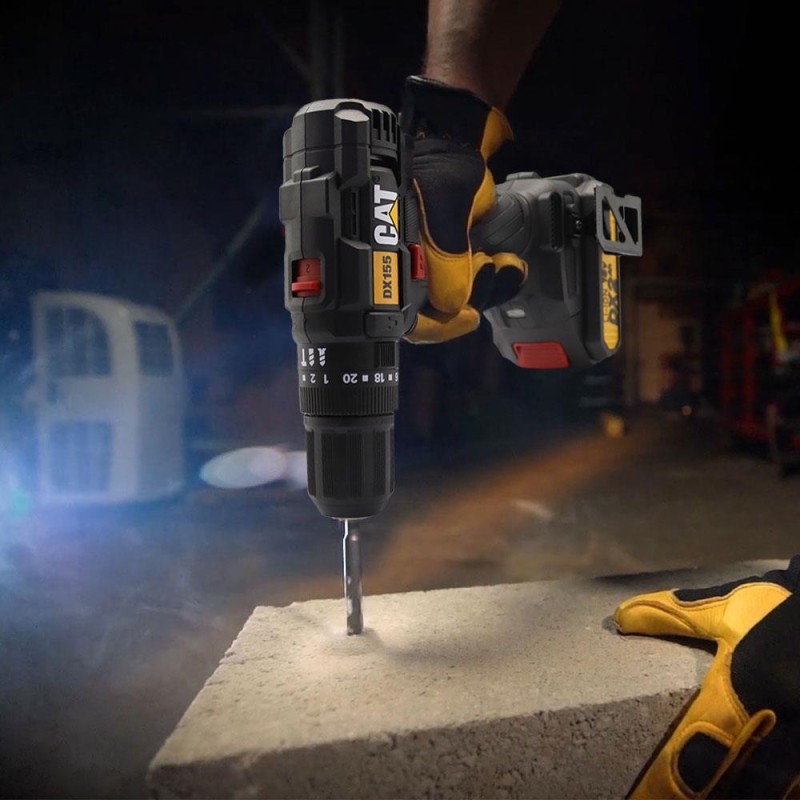 CAT DX155.1 18Volt/2.0Ah Li-ion Çift Akülü Profesyonel Şarjlı Darbeli Matkap CAT DX155.1 18Volt/2.0Ah Li-ion Çift Akülü Profesyonel Şarjlı Darbeli Matkap