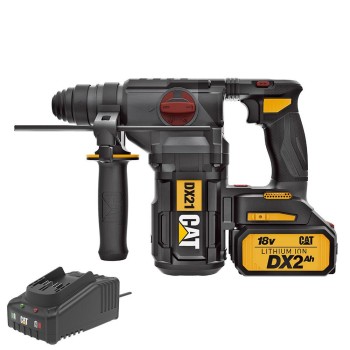 CAT DX21BC 18Volt 2.0Ah 2.2J Li-ion Tek Akülü Şarjlı Kömürsüz Profesyonel SDS-Plus Pnömatik Kırıcı/Delici CAT DX21BC 18Volt 2.0Ah 2.2J Li-ion Tek Akülü Şarjlı Kömürsüz Profesyonel SDS-Plus Pnömatik Kırıcı/Delici