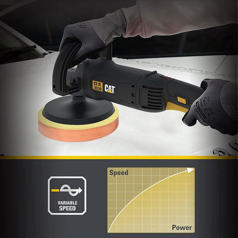 CAT DX3030 1450Watt 180MM Devir Ayarlı Profesyonel Polisaj Makinesi CAT DX3030 1450Watt 180MM Devir Ayarlı Profesyonel Polisaj Makinesi