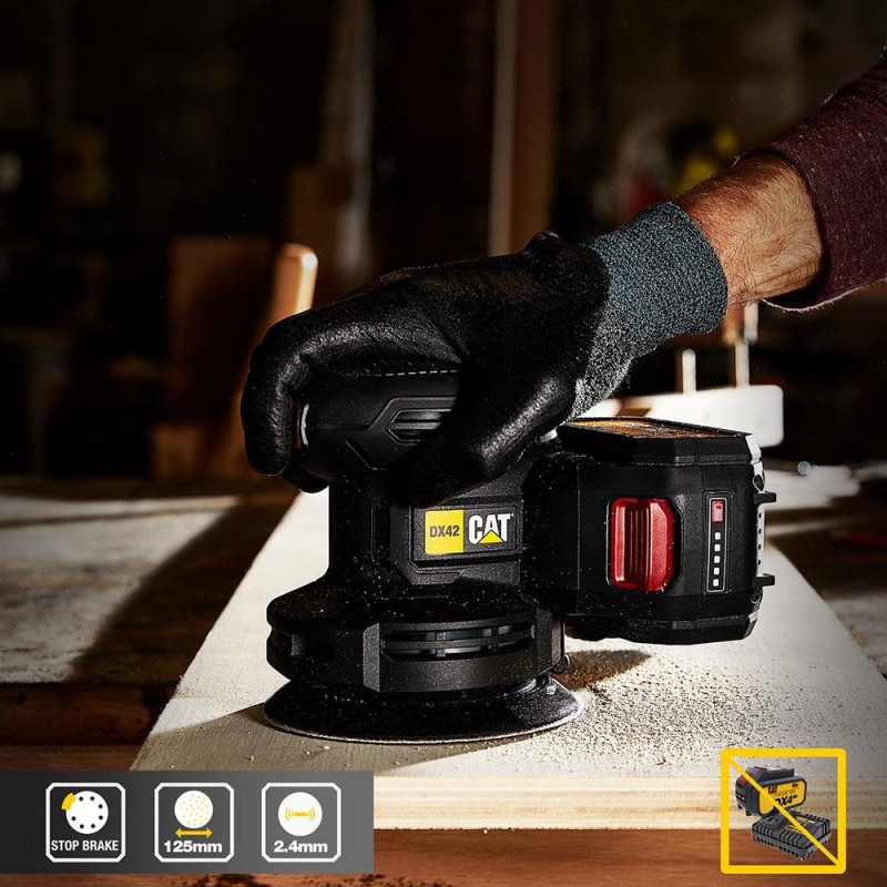 CAT DX42B 18Volt 125mm Profesyonel Devir Ayarlı Eksantrik Zımpara (Akü Dahil Değildir) CAT DX42B 18Volt 125mm Profesyonel Devir Ayarlı Eksantrik Zımpara (Akü Dahil Değildir)