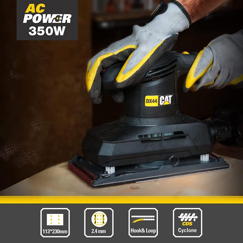 CAT DX44 350Watt Profesyonel Devir Ayarlı Titreşimli Zımpara CAT DX44 350Watt Profesyonel Devir Ayarlı Titreşimli Zımpara