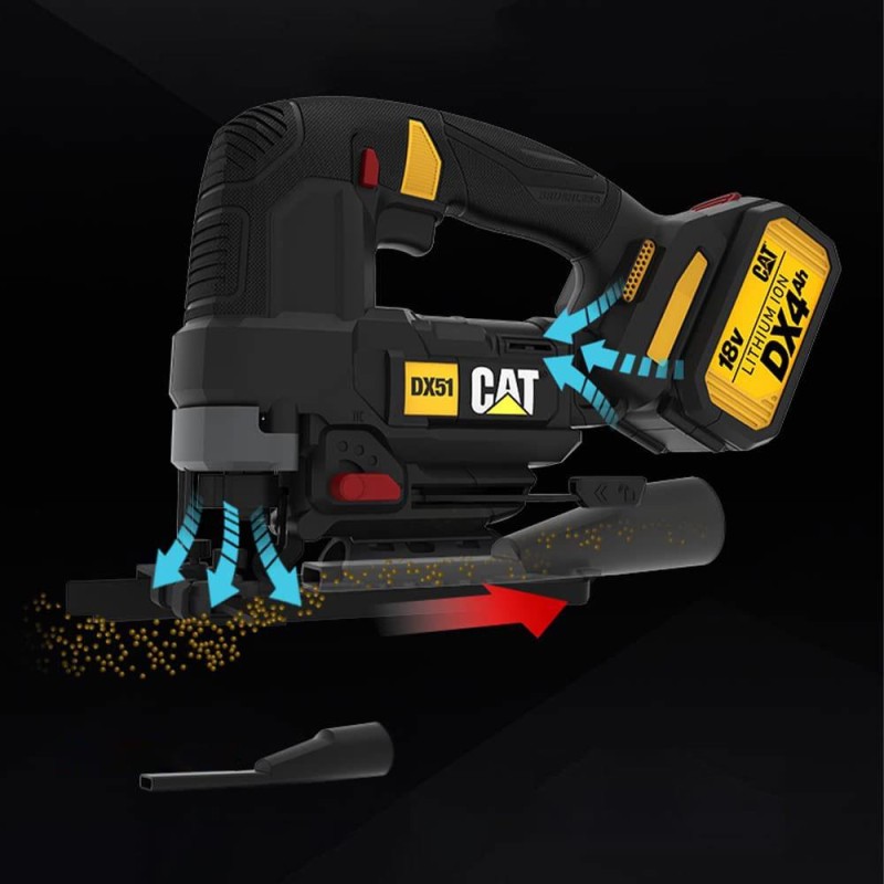 CAT DX51B 18Volt Kömürsüz Profesyonel Dekupaj Testere (Akü Dahil Değildir) CAT DX51B 18Volt Kömürsüz Profesyonel Dekupaj Testere (Akü Dahil Değildir)