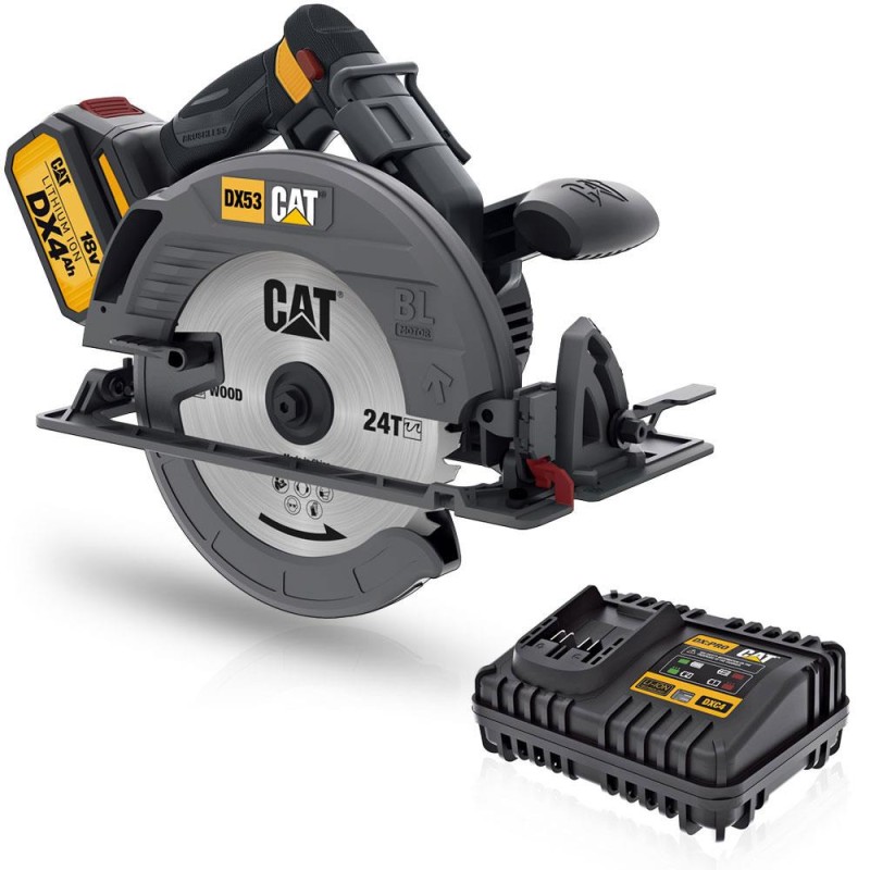 CAT DX53 18Volt 4.0Ah 185mm Kömürsüz Profesyonel Daire Testere CAT DX53 18Volt 4.0Ah 185mm Kömürsüz Profesyonel Daire Testere