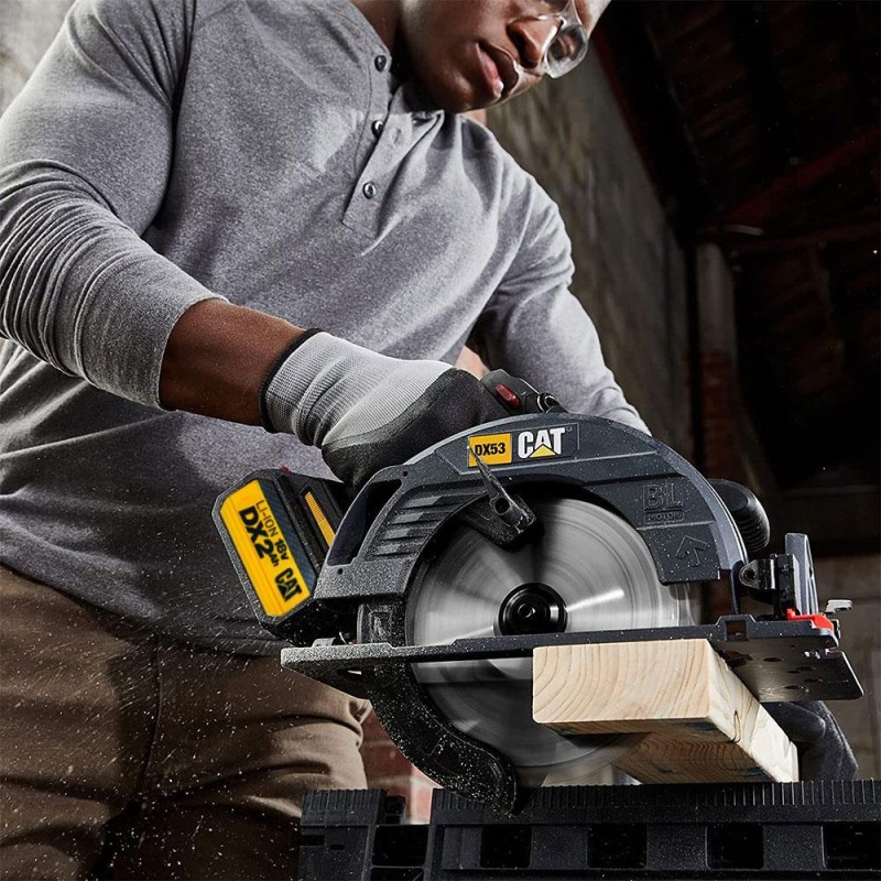 CAT DX53BC 18Volt 2.0Ah Li-ion 185mm Tek Akülü Kömürsüz Profesyonel Daire Testere CAT DX53BC 18Volt 2.0Ah Li-ion 185mm Tek Akülü Kömürsüz Profesyonel Daire Testere