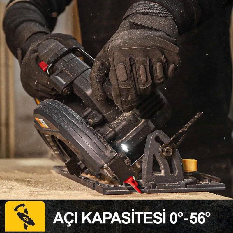 CAT DX53BC 18Volt 2.0Ah Li-ion 185mm Tek Akülü Kömürsüz Profesyonel Daire Testere CAT DX53BC 18Volt 2.0Ah Li-ion 185mm Tek Akülü Kömürsüz Profesyonel Daire Testere