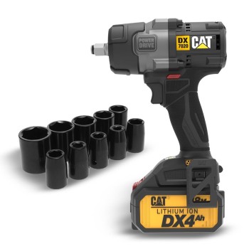 CAT DX7020.1 18Volt 4.0 Ah Çift Akülü Kömürsüz 700/880Nm Profesyonel Şarjlı Somun Sıkma + 10 Adet Lokma Ucu CAT DX7020.1 18Volt 4.0 Ah Çift Akülü Kömürsüz 700/880Nm Profesyonel Şarjlı Somun Sıkma + 10 Adet Lokma Ucu