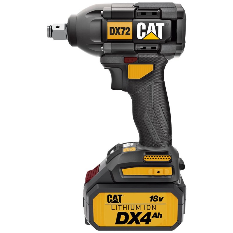 CAT DX72 18Volt/4.0Ah Li-ion Çift Akülü Şarjlı 350Nm Kömürsüz Profesyonel Somun Sıkma CAT DX72 18Volt/4.0Ah Li-ion Çift Akülü Şarjlı 350Nm Kömürsüz Profesyonel Somun Sıkma