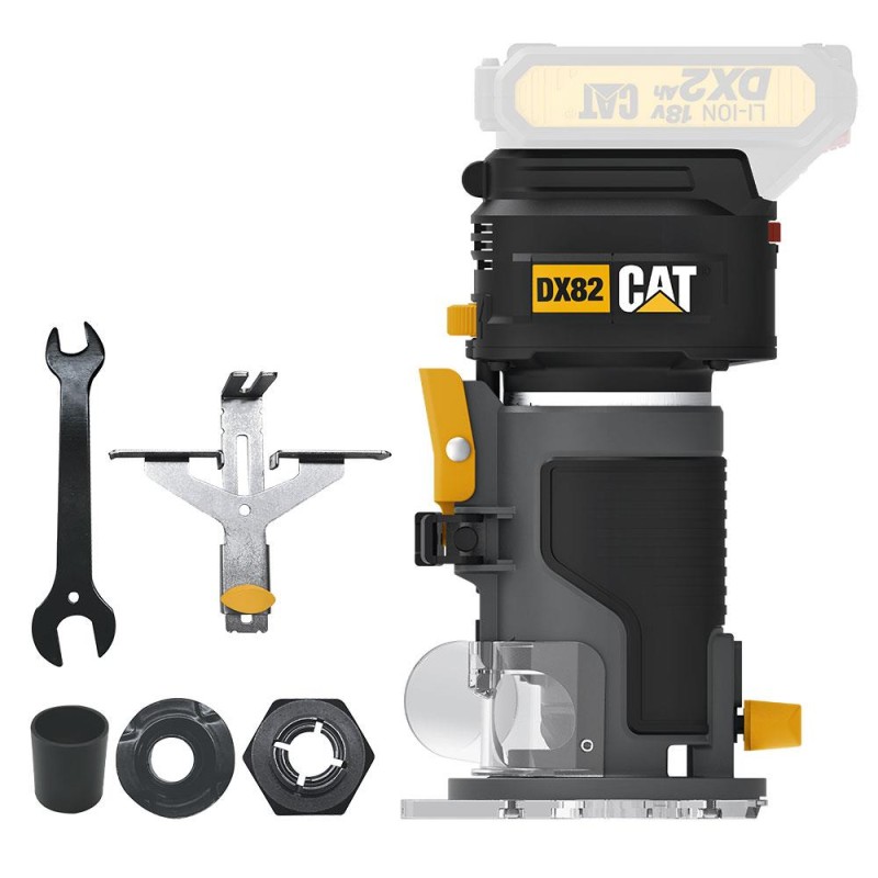CAT DX82B 18Volt Şarjlı Kömürsüz 6mm Devir Ayarlı Profesyonel Avuç İçi El Frezesi Formika Tıraşlama (Akü Dahil Değildir) CAT DX82B 18Volt Şarjlı Kömürsüz 6mm Devir Ayarlı Profesyonel Avuç İçi El Frezesi Formika Tıraşlama (Akü Dahil Değildir)