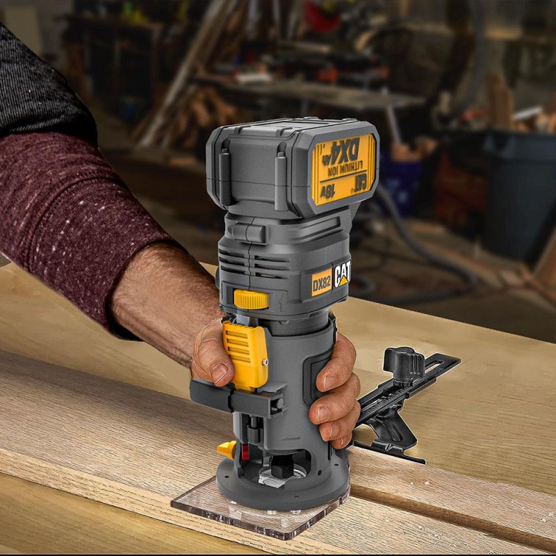 CAT DX82B 18Volt Şarjlı Kömürsüz 6mm Devir Ayarlı Profesyonel Avuç İçi El Frezesi Formika Tıraşlama (Akü Dahil Değildir) CAT DX82B 18Volt Şarjlı Kömürsüz 6mm Devir Ayarlı Profesyonel Avuç İçi El Frezesi Formika Tıraşlama (Akü Dahil Değildir)