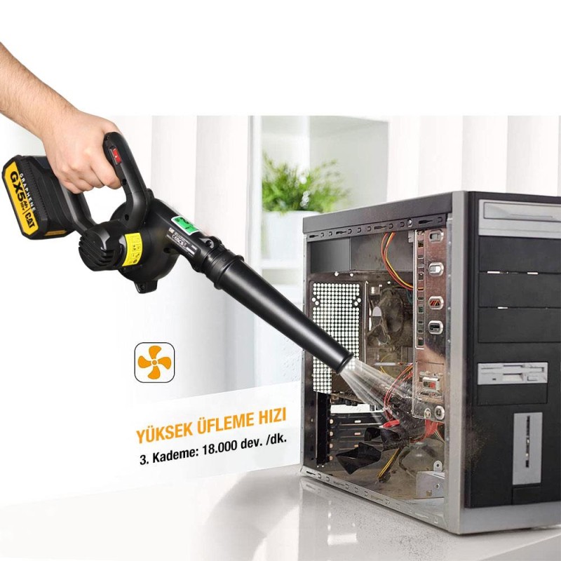 CAT DX91B 18Volt Profesyonel Devir Ayarlı Üfleyici + 5 Parça Aksesuar (Akü Dahil Değildir) CAT DX91B 18Volt Profesyonel Devir Ayarlı Üfleyici + 5 Parça Aksesuar (Akü Dahil Değildir)