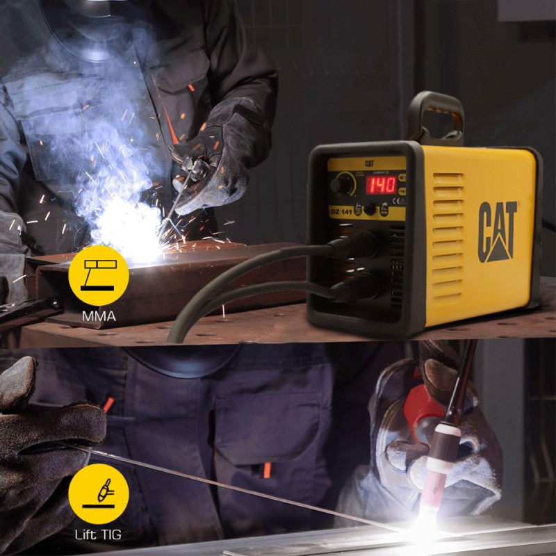 CAT DZ141 140 Amper TIG LIFT/MMA Çanta Tipi Profesyonel Dijital İnverter Kaynak Makinesi CAT DZ141 140 Amper TIG LIFT/MMA Çanta Tipi Profesyonel Dijital İnverter Kaynak Makinesi