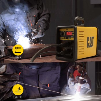 CAT DZ201T 200 Amper TIG LIFT/MMA Çanta Tipi Profesyonel Dijital İnverter Kaynak Makinesi + CAT DX37 Avuç Taşlama CAT DZ201T 200 Amper TIG LIFT/MMA Çanta Tipi Profesyonel Dijital İnverter Kaynak Makinesi + CAT DX37 Avuç Taşlama