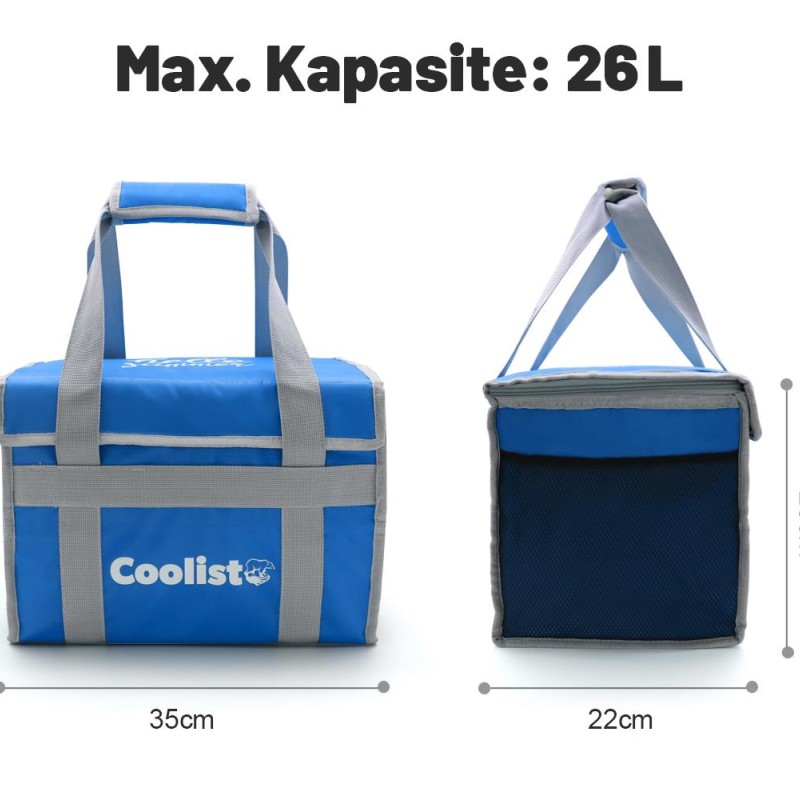 Coolist CL26B 26 Litre Katlanabilir Termos Bez Çanta / Buzluk Coolist CL26B 26 Litre Katlanabilir Termos Bez Çanta / Buzluk