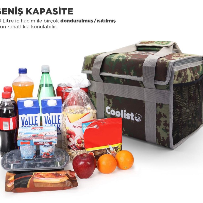Coolist CL26C 26 Litre Katlanabilir Termos Bez Çanta / Buzluk Coolist CL26C 26 Litre Katlanabilir Termos Bez Çanta / Buzluk