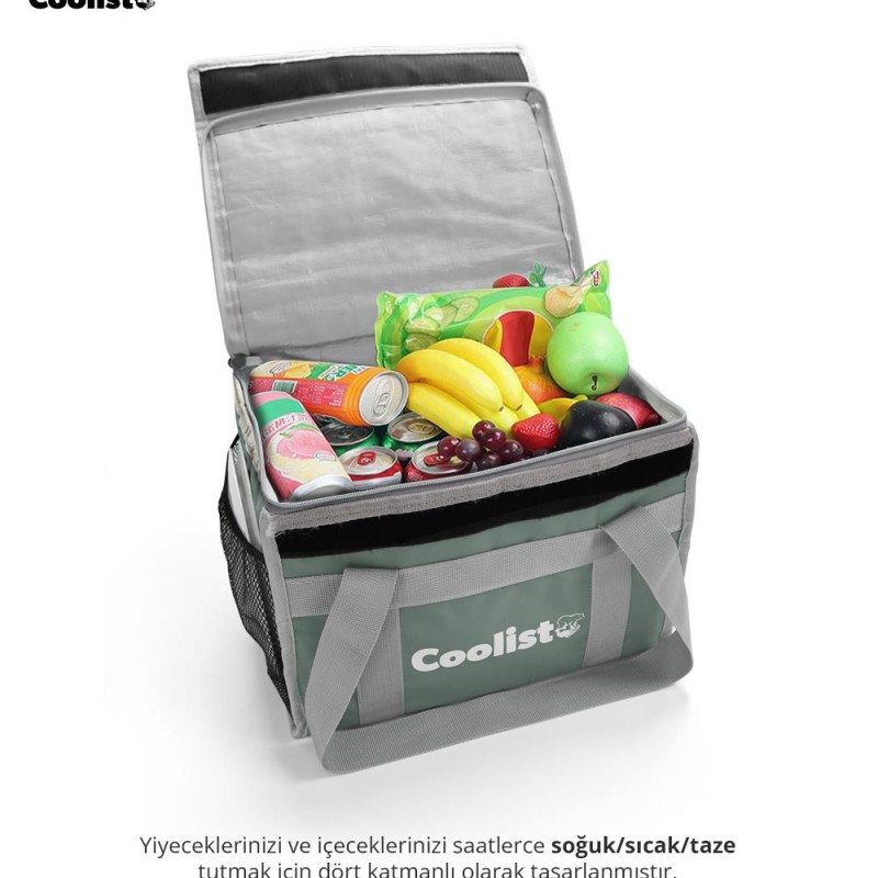 Coolist CL26LG 26 Litre Katlanabilir Termos Bez Çanta / Buzluk Coolist CL26LG 26 Litre Katlanabilir Termos Bez Çanta / Buzluk