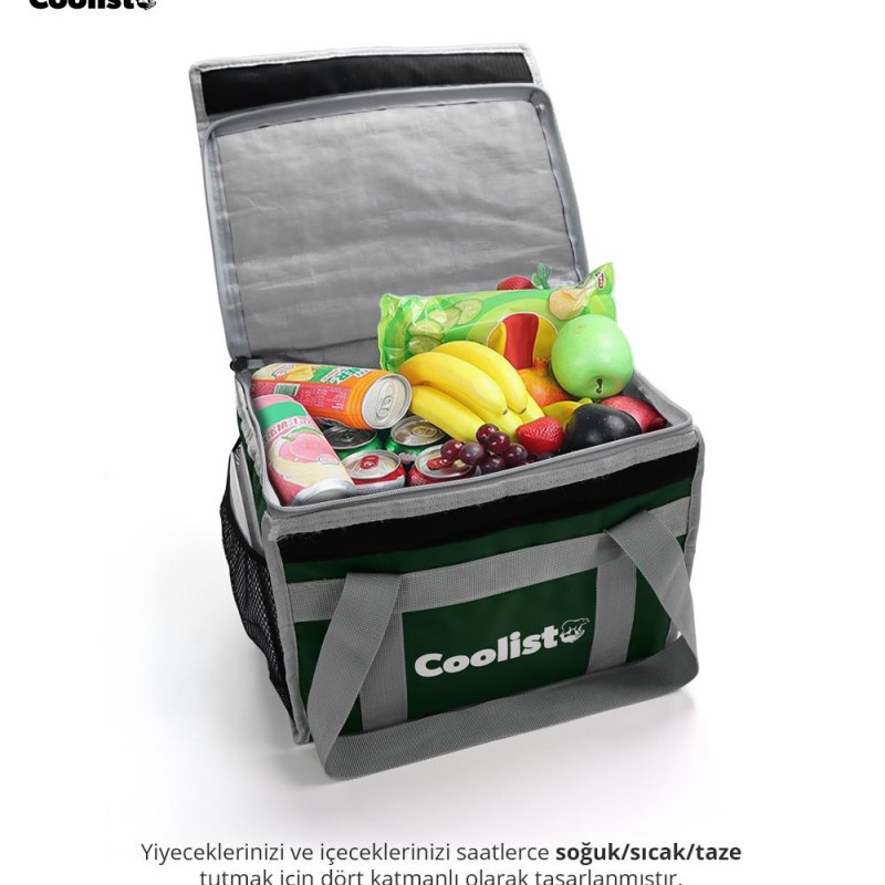 Coolist CL36G 36 Litre Katlanabilir Termos Bez Çanta / Buzluk Coolist CL36G 36 Litre Katlanabilir Termos Bez Çanta / Buzluk