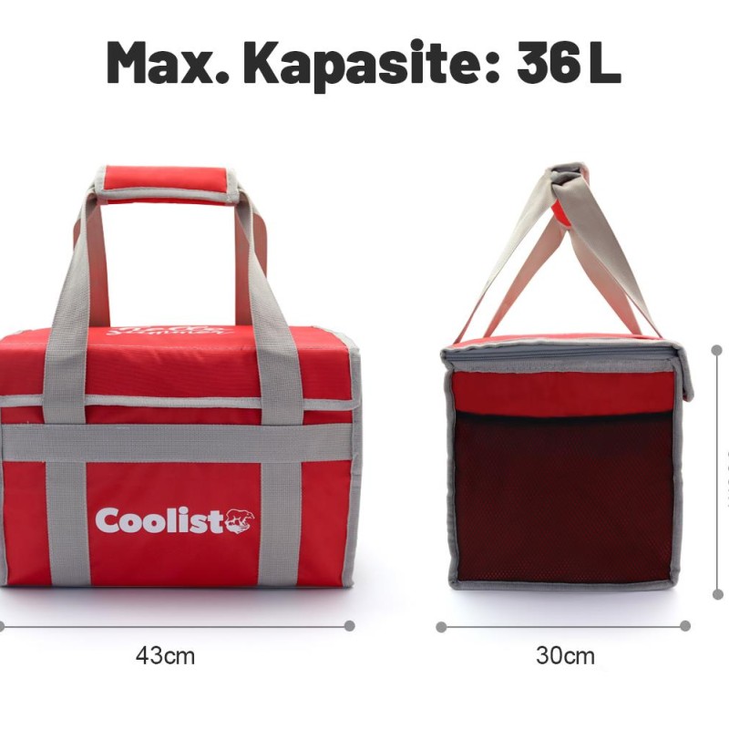 Coolist CL36R 36 Litre Katlanabilir Termos Bez Çanta / Buzluk Coolist CL36R 36 Litre Katlanabilir Termos Bez Çanta / Buzluk