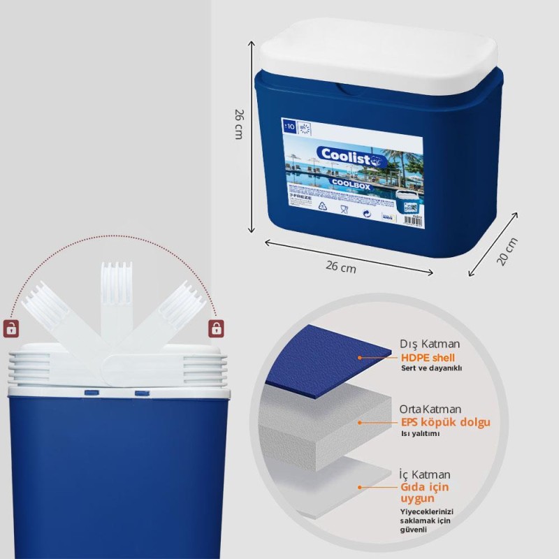 Coolist CLB10 10 Litre Buzluk Coolist CLB10 10 Litre Buzluk