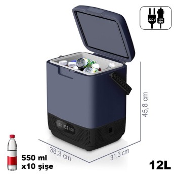Coolist CLK12 12/24Volt/ 220Volt 12 Litre Taşınabilir Kompresörlü Oto Buzdolabı Coolist CLK12 12/24Volt/ 220Volt 12 Litre Taşınabilir Kompresörlü Oto Buzdolabı