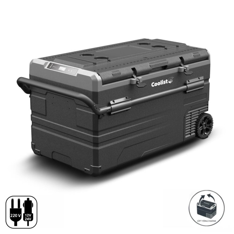 Coolist CLK120W 12/24V 220Volt 114 Litre Tek Bölmeli Tekerlekli Outdoor Kompresörlü Oto Buzdolabı/Dondurucu Coolist CLK120W 12/24V 220Volt 114 Litre Tek Bölmeli Tekerlekli Outdoor Kompresörlü Oto Buzdolabı/Dondurucu