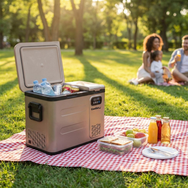 Coolist CLK50D 12/24V/220Volt 49 Litre Çift Bölmeli Outdoor Kompresörlü Bluetooth Bağlantılı Oto Buzdolabı Coolist CLK50D 12/24V/220Volt 49 Litre Çift Bölmeli Outdoor Kompresörlü Bluetooth Bağlantılı Oto Buzdolabı