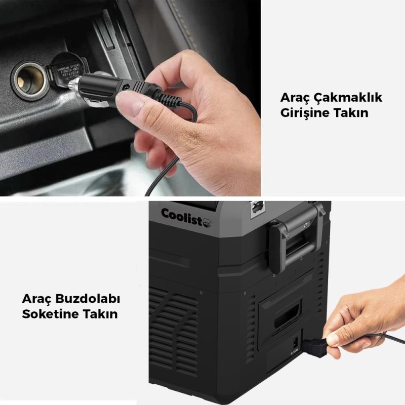 Coolist CLT12DC Kompresörlü Araç Buzdolapları İçin 12V/24V Üniversal Çakmaklık Kablosu Coolist CLT12DC Kompresörlü Araç Buzdolapları İçin 12V/24V Üniversal Çakmaklık Kablosu