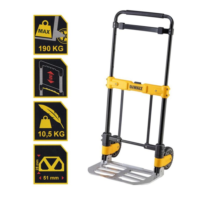 DEWALT DWT512 190Kg Profesyonel Katlanır El Arabası DEWALT DWT512 190Kg Profesyonel Katlanır El Arabası
