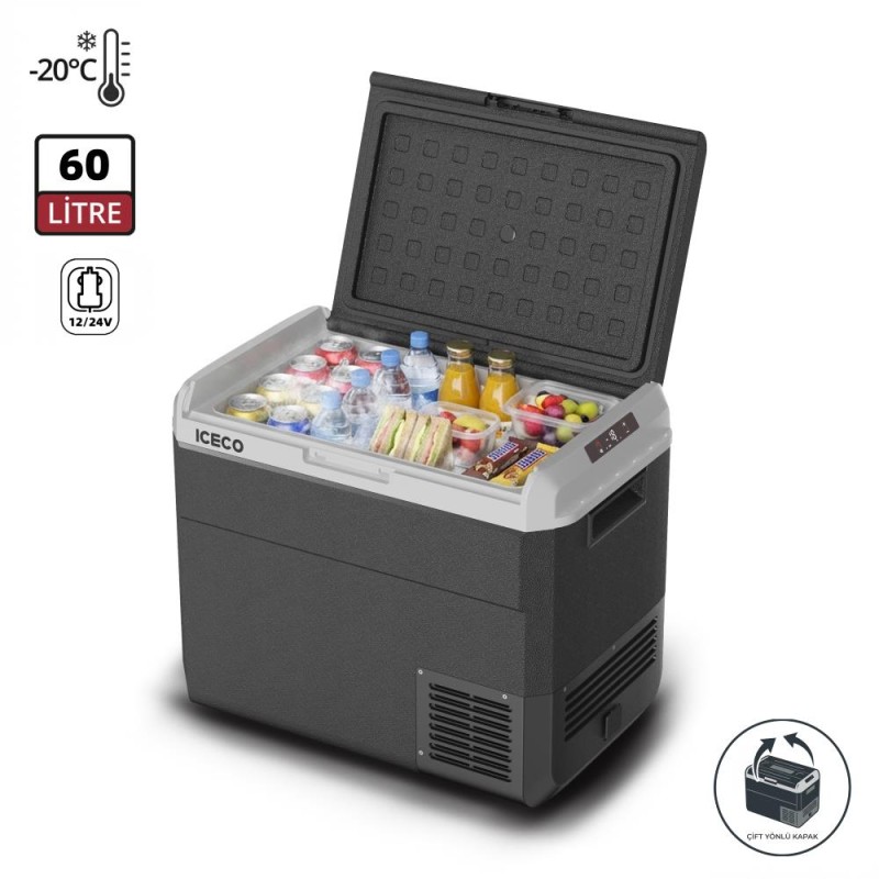 ICECO MCD60D 12/24Volt 60 Litre Kompresörlü Outdoor Oto Buzdolabı ICECO MCD60D 12/24Volt 60 Litre Kompresörlü Outdoor Oto Buzdolabı